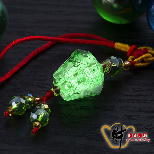 財神小舖 【DSL-3515】光明祈福天燈吊飾(夜光)《含開光》