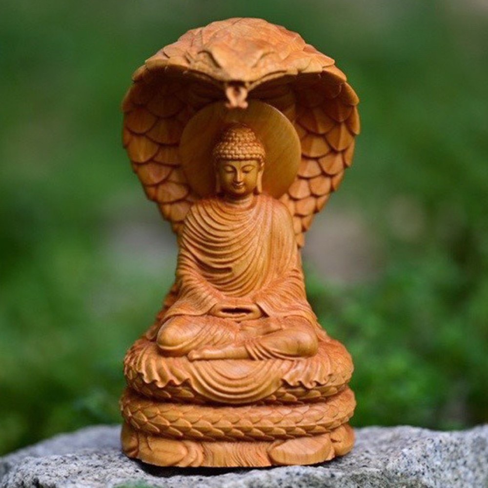 KT DADA 采宸流行精品館 木雕 坐禪釋迦摩尼 佛像擺件 保平安 禪意擺設 崖柏木 大日如來 245