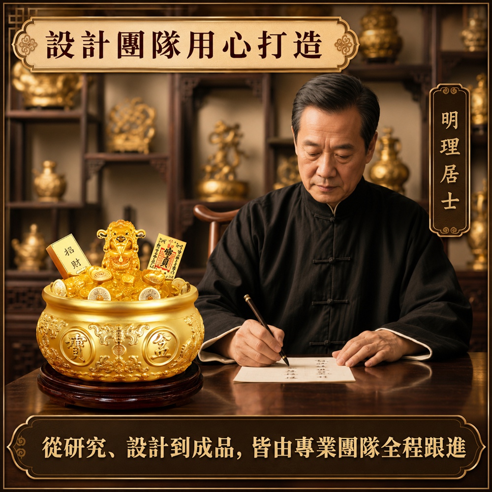 Keno可諾空間】聚寶盆黃銅財缸八福純銅聚寶盆招財聚財開業賀禮玄關擺件