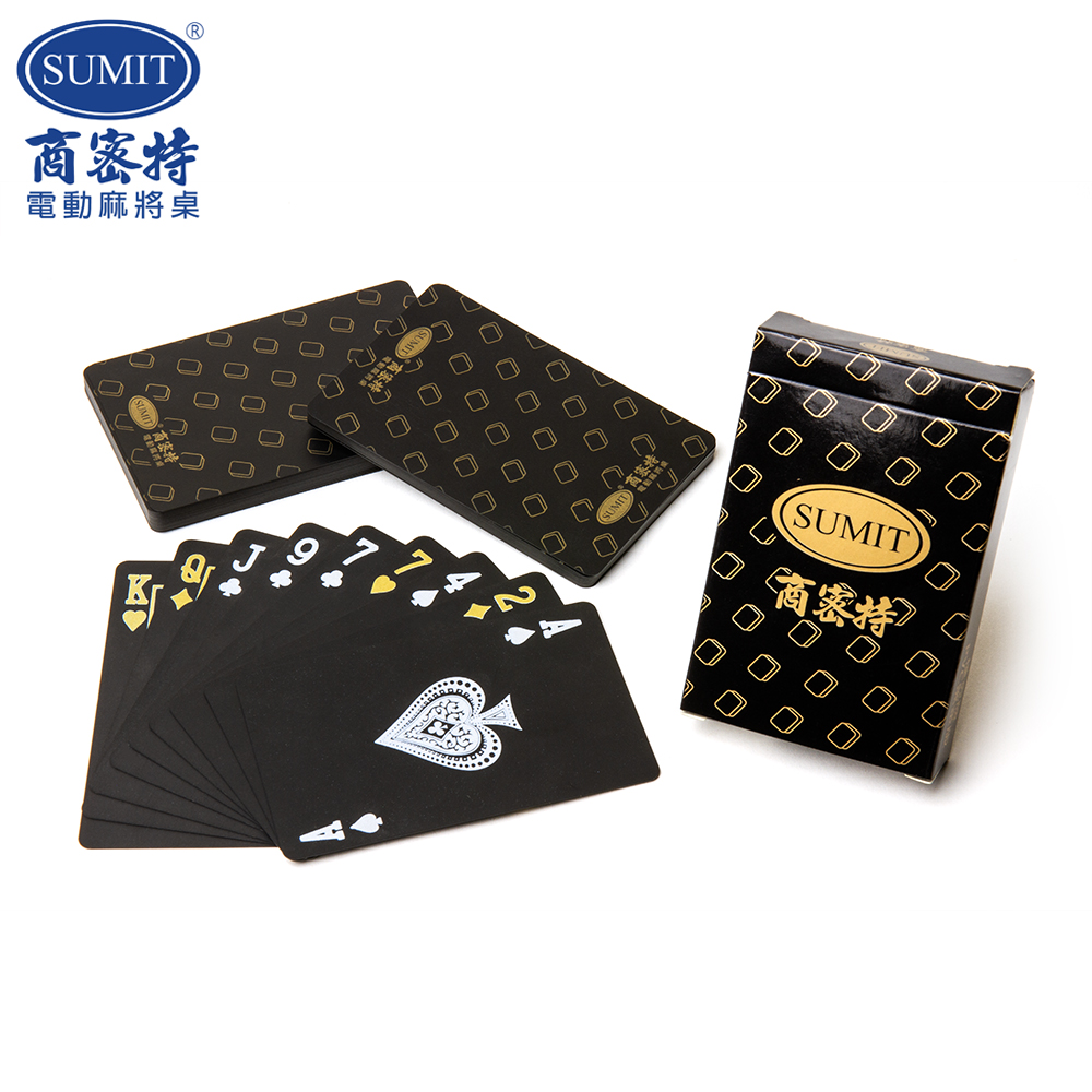 商密特 PVC 黑金版 撲克牌 十盒入