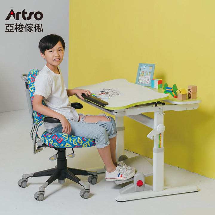 Artso 亞梭傢俬 Easy One桌_80公分+神采飛揚椅(兒童桌椅/成長桌椅/學習桌椅/升降桌椅)