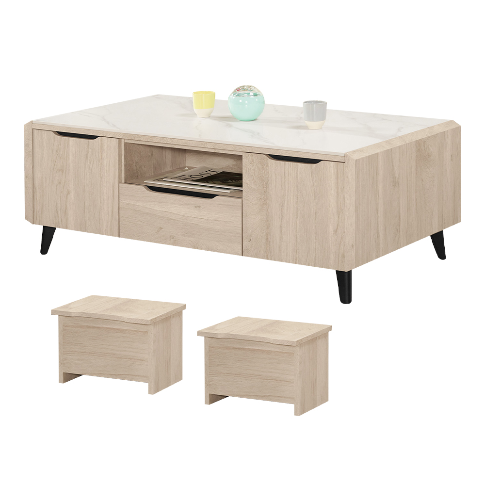 STYLEHOUSE 時尚屋[C26]莫妮卡4.3尺岩板大茶几C26-2429-1 - PChome 24h購物