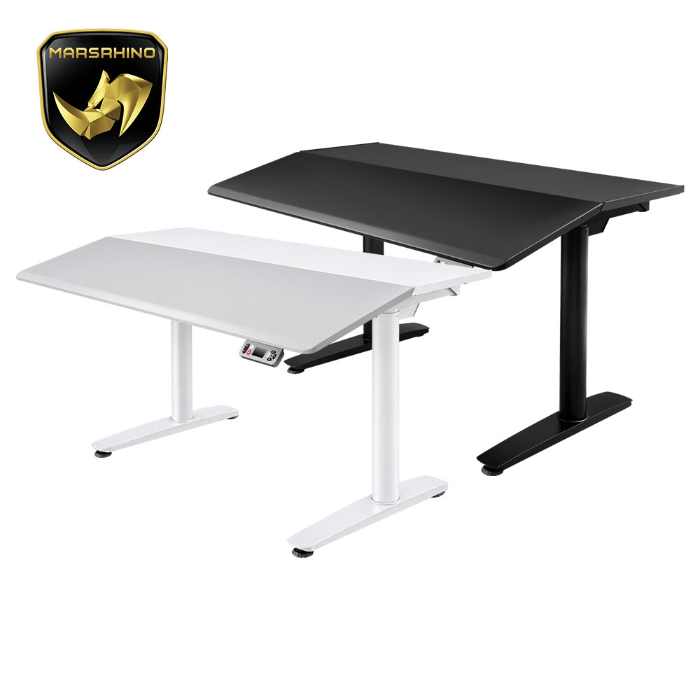 MARSRHINO 火星犀牛 V30 電動傾斜升降桌 140x78x75~155cm 電競升降桌 電動桌 電控前傾 磁吸鋼板