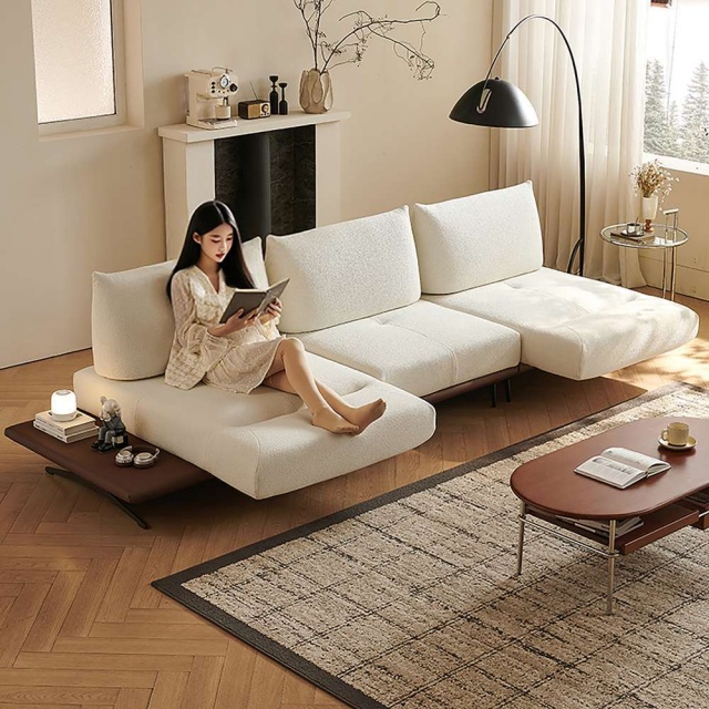 Obis 歐必斯 EQUILUX 衡白泰迪羊羔絨功能沙發232cm雙人位(邊位+中位)