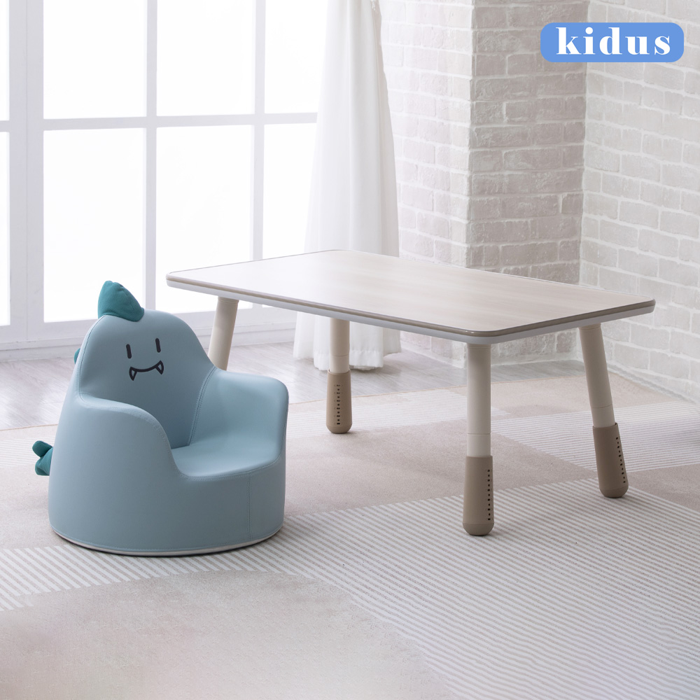 KIDUS 100公分兒童遊戲桌椅組花生桌一桌一椅HS100BW+SF00X(兒童桌椅 學習桌椅 繪畫桌椅)