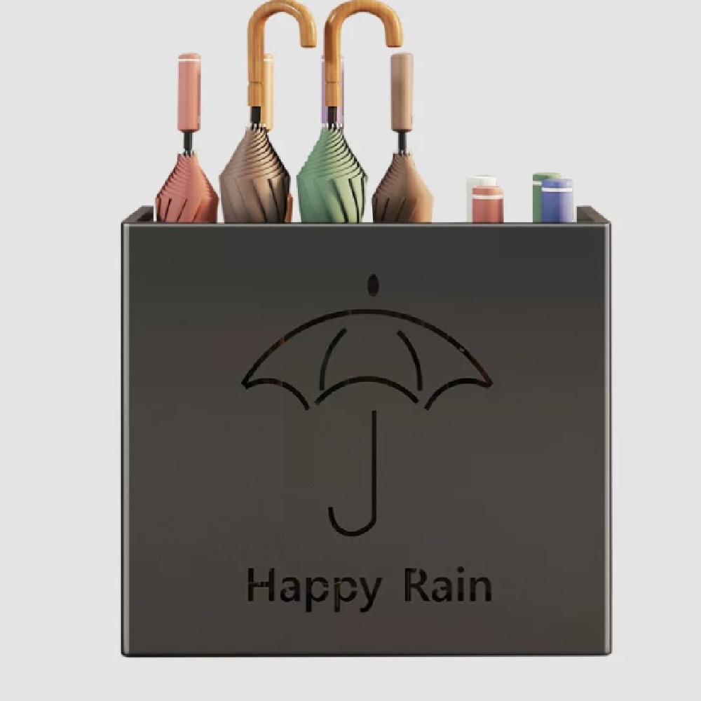 家用教室門口雨傘放置架 入戶門瀝水傘桶 商用大容量放傘神器40.2*15.1*35.5cm