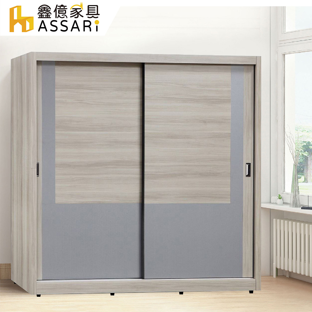 ASSARI 雅緻5尺推門衣櫃(寬151x深60x高203cm)