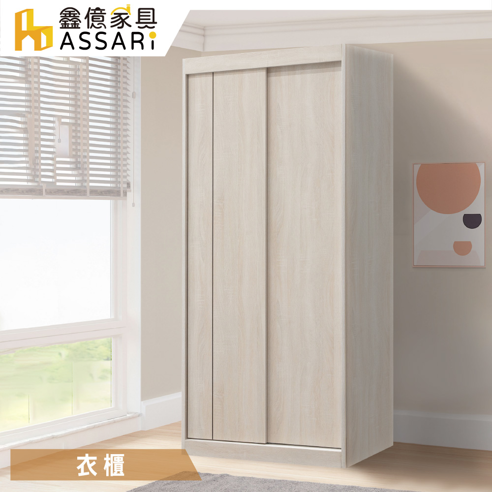 ASSARI -安卡拉雙吊推門衣櫃(寬80x深60x高197cm)
