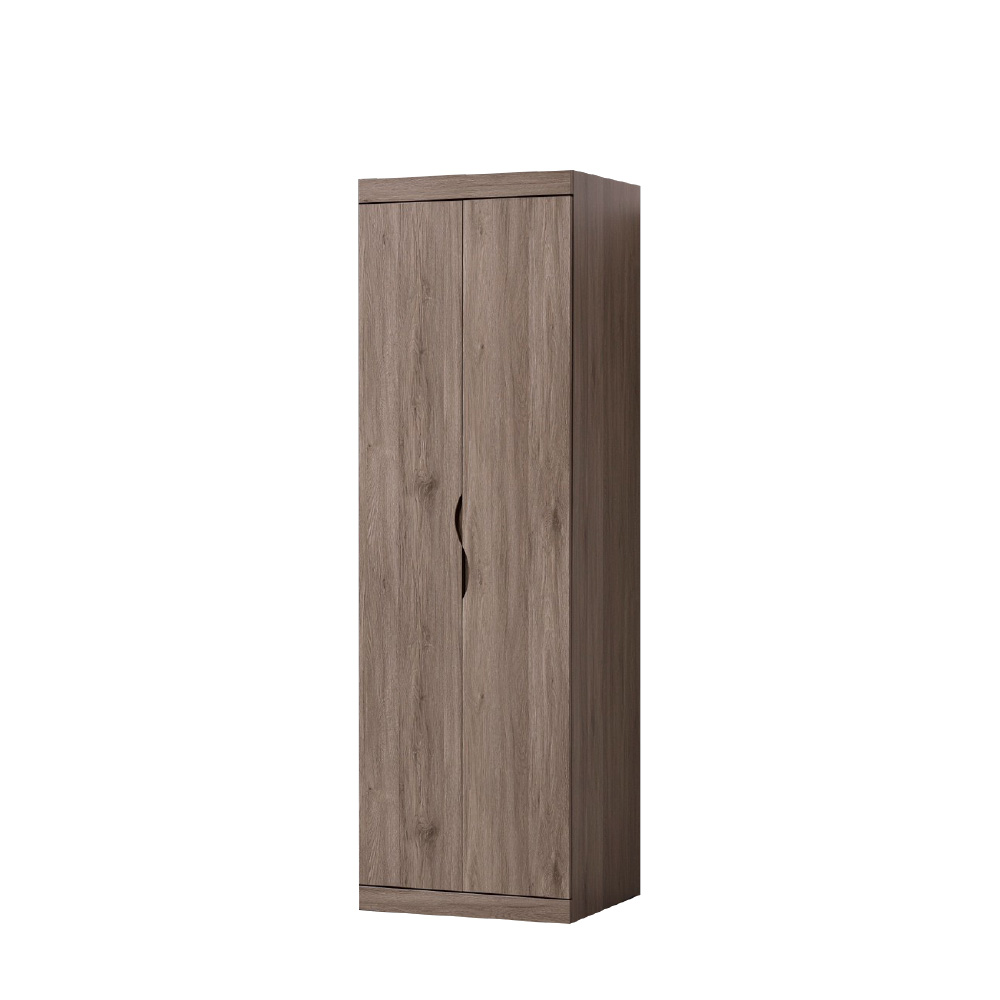 ASSARI -奈曼2尺雙吊衣櫃(寬60x深57x高199cm)灰橡- PChome 24h購物