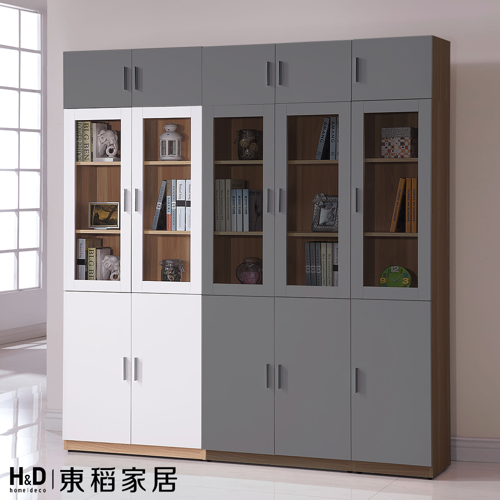 H&D 東稻家居 四門書櫃2.7尺(THY2-01292)