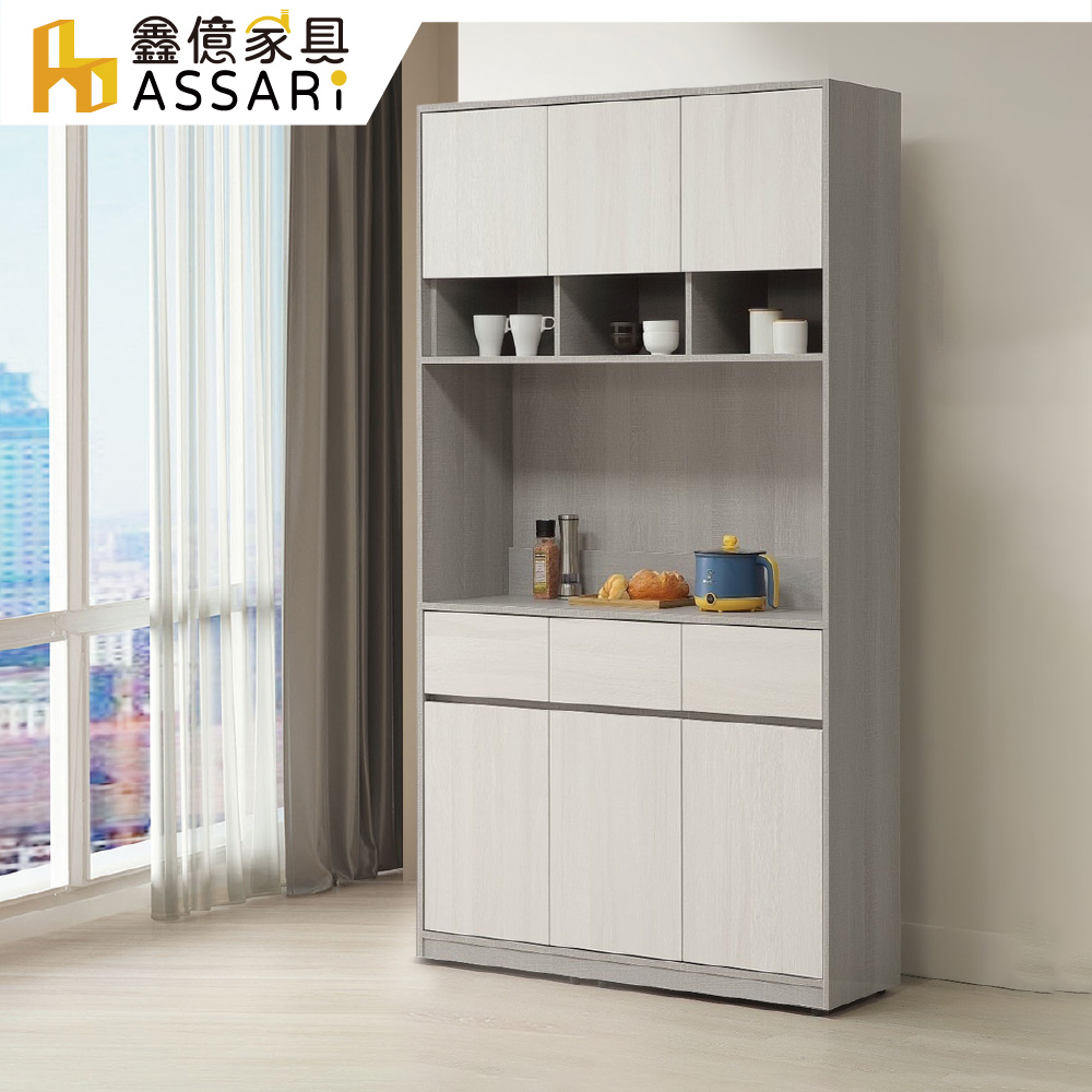 ASSARI 卡拉5尺餐櫃全組(寬150x深38x高210cm)