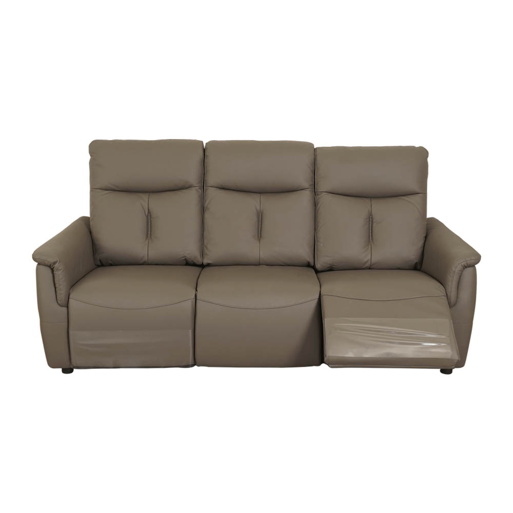 Homelike 喜家居三人座雙電動沙發灰咖色(2367)