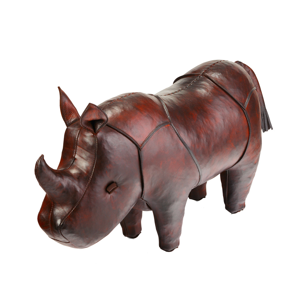 北歐櫥窗 Omersa Rhino 犀牛 手工皮革凳(標準)