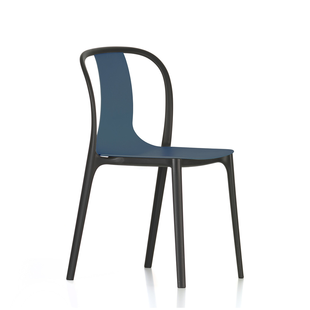 北歐櫥窗 Vitra Belleville Side Chair 美麗城單椅(深海藍)