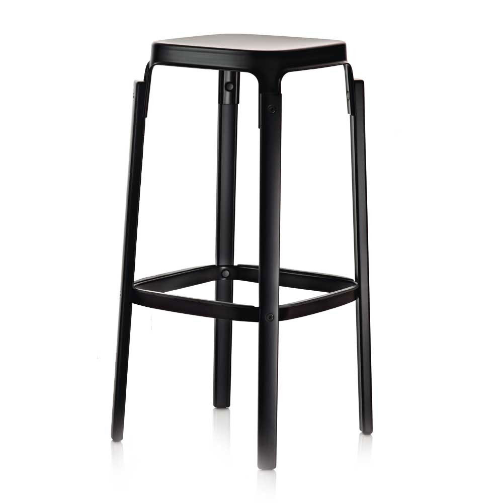 北歐櫥窗 Magis Steelwood Stool 吧檯凳(黑色櫸木、黑)