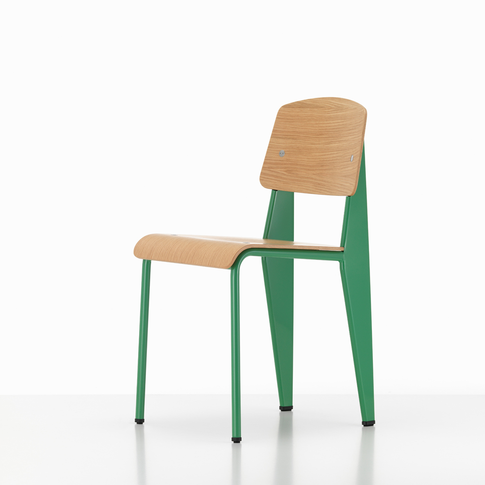 北歐櫥窗 Vitra Standard 標準單椅(淺橡木座面、春芽綠椅腳)