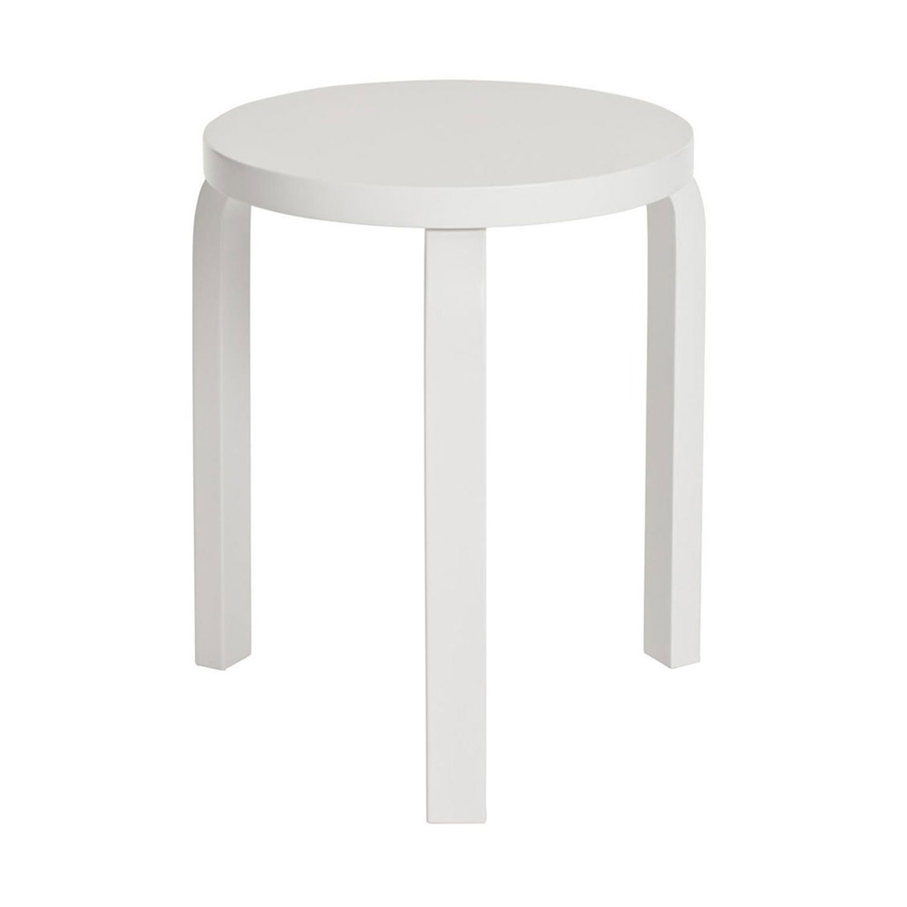 北歐櫥窗 Artek Stool 60 三腳圓凳(白)