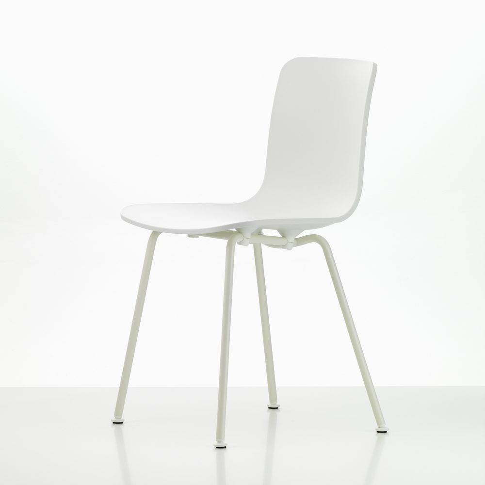 北歐櫥窗 Vitra HAL RE Tube 金腳好椅（棉花白坐面、象牙白椅腳）