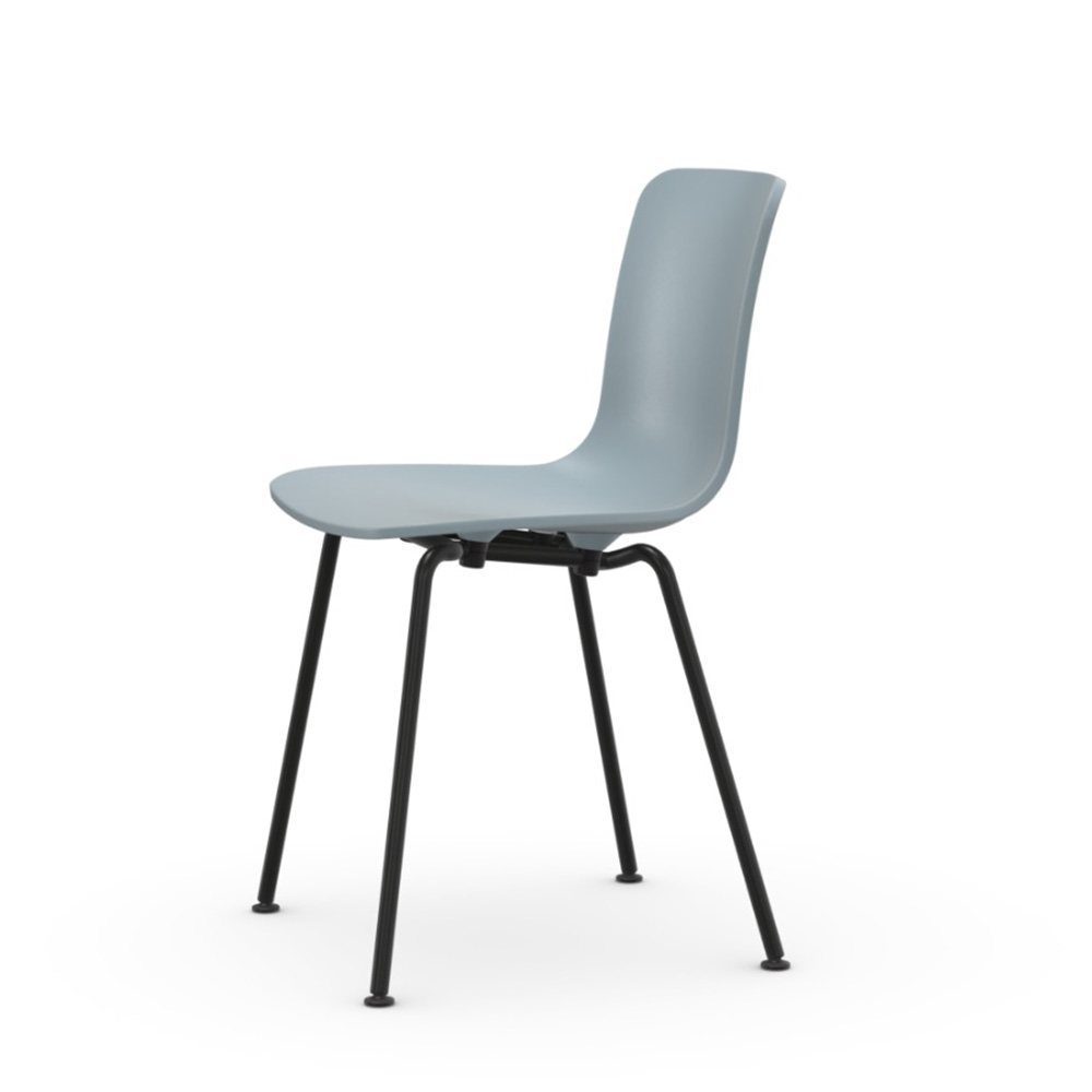 北歐櫥窗 Vitra Vitra HAL RE Tube 金腳好椅(冰灰藍坐面、黑椅腳)