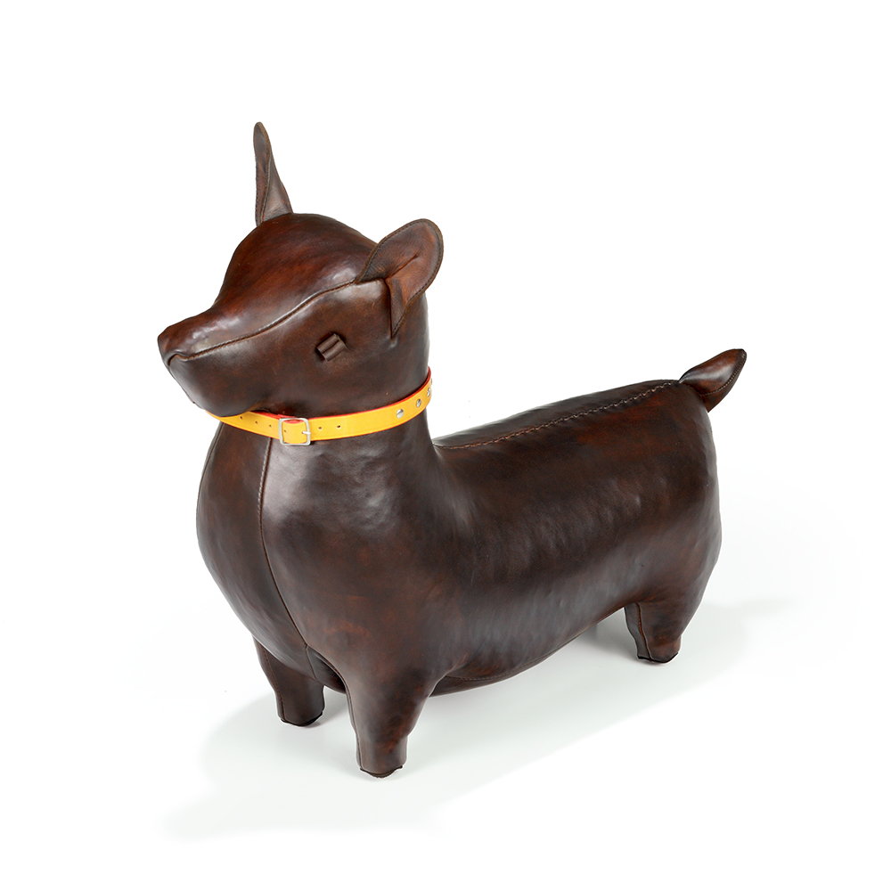 北歐櫥窗 Omersa Corgi 柯基犬 手工皮革凳(標準)