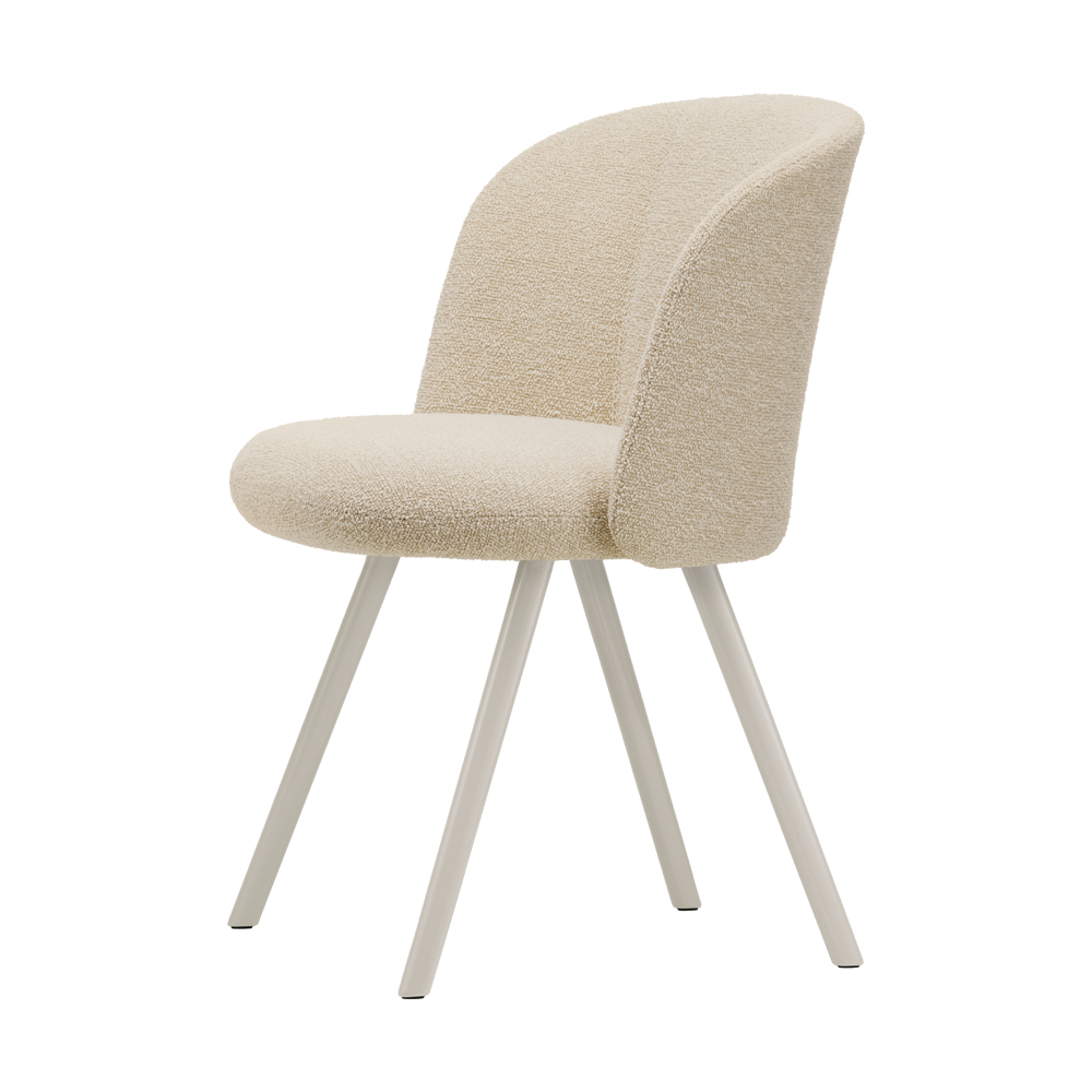 北歐櫥窗 Vitra Mikado 天皇 單椅(淺米色布料、米白灰椅腳)
