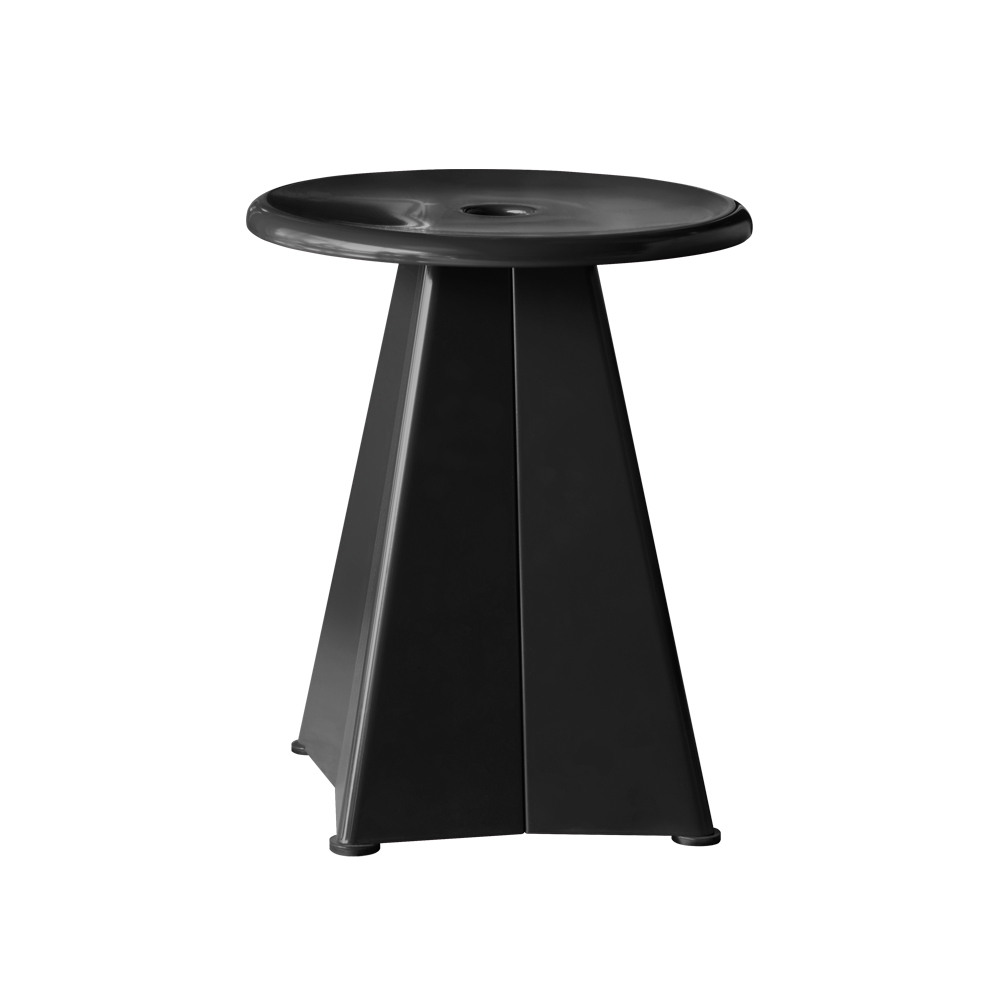 北歐櫥窗 Vitra Tabouret Metallique 金屬邊几凳(深黑)