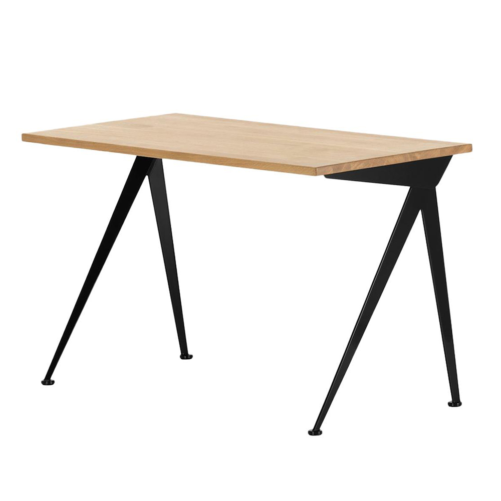 北歐櫥窗 Vitra EM Table 餐桌﹧工作桌（淺橡木、深黑椅腳、200 公分）