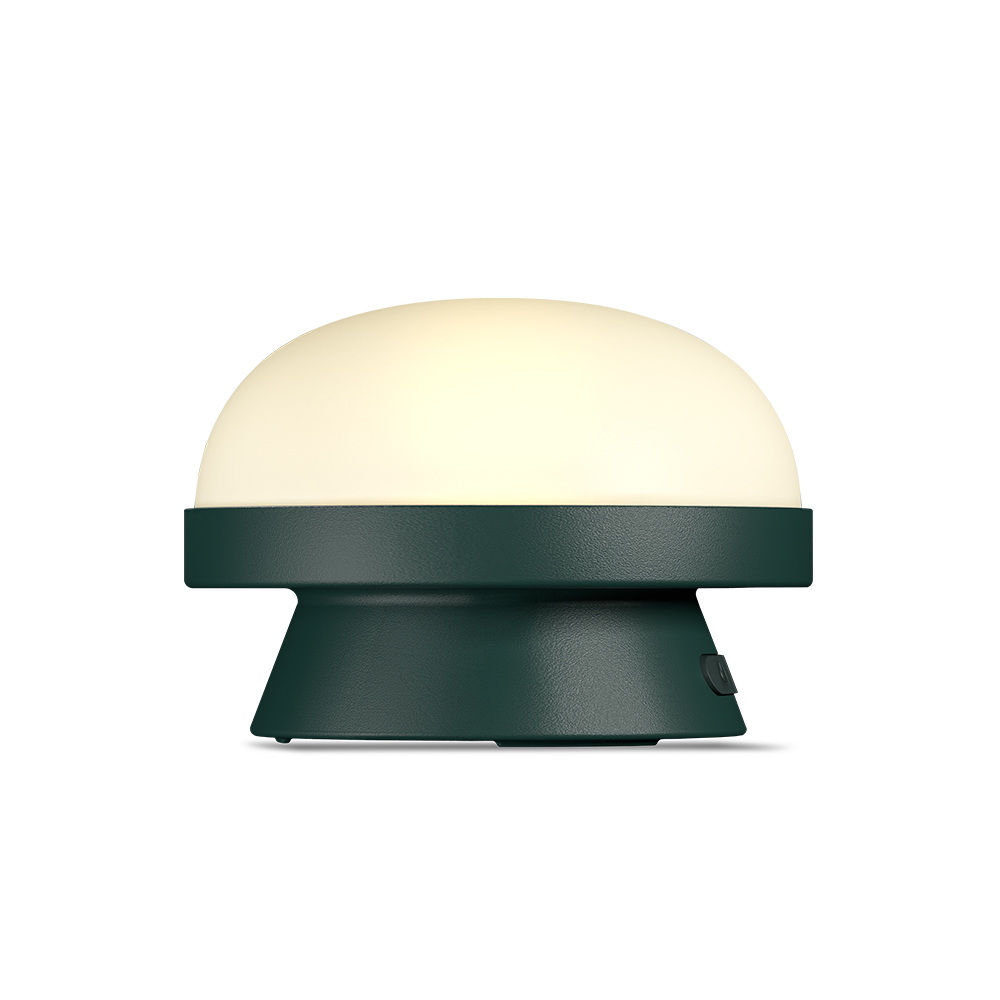 北歐櫥窗 Rosendahl Soft Spot Dots 柔煦 太陽能充電 LED 桌燈(中、森林綠)