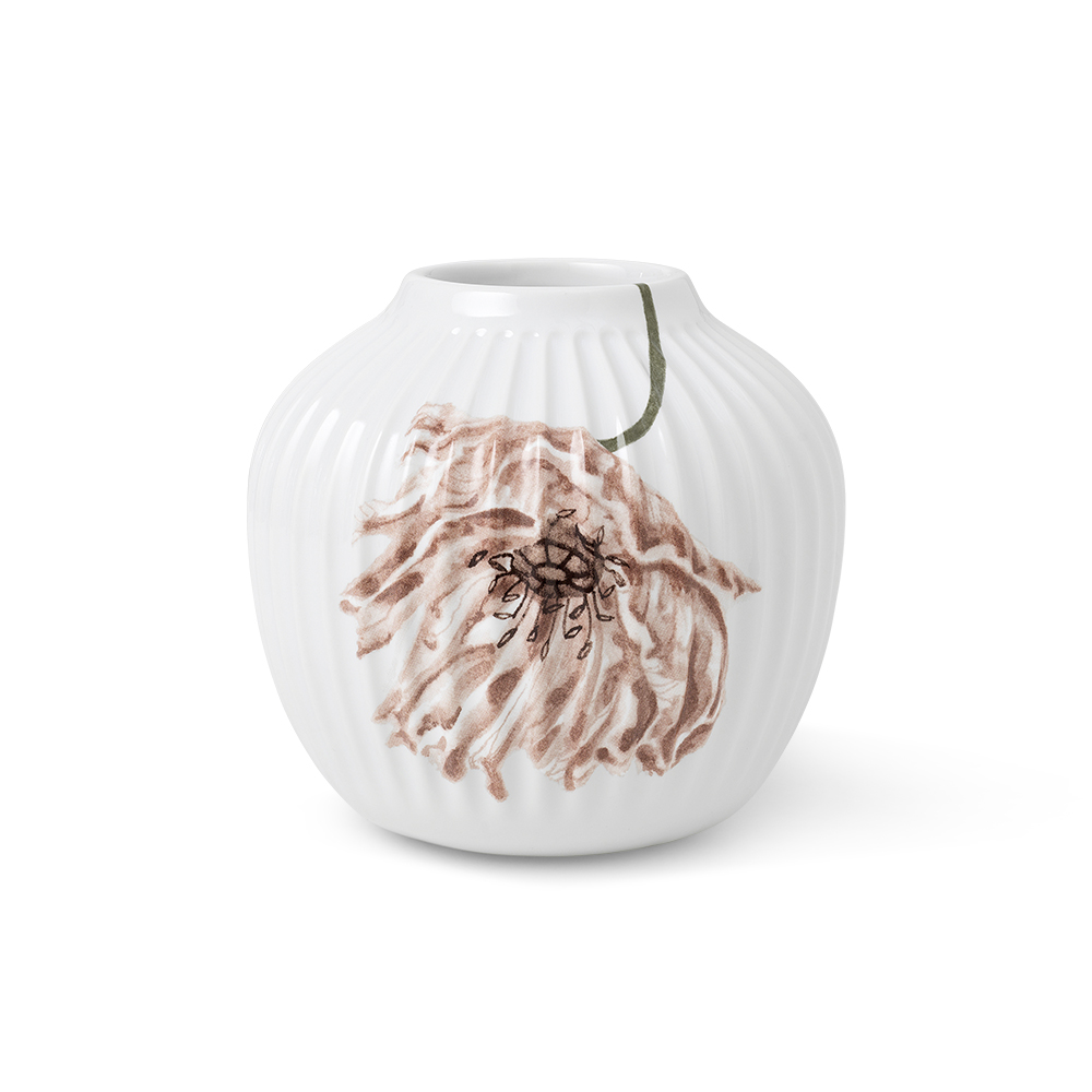 北歐櫥窗 Kähler Hammershøi Poppy 罌粟花瓶(H 13cm)