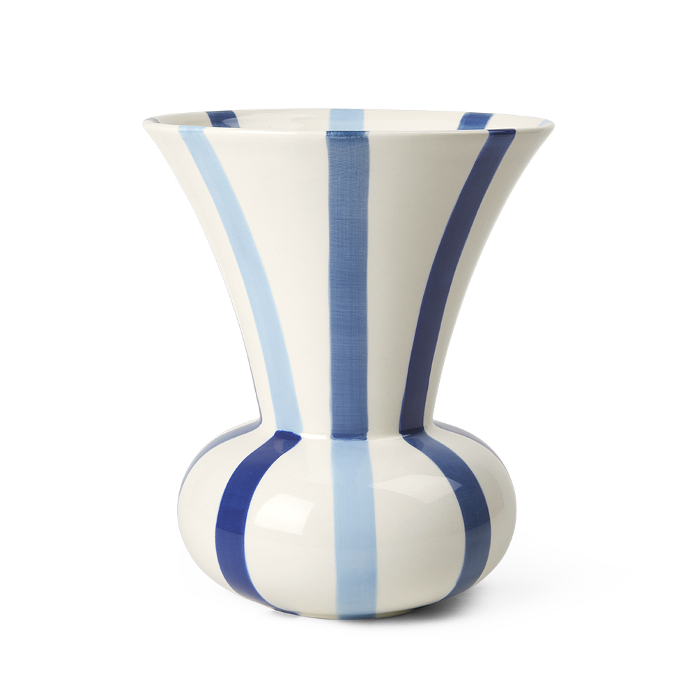 北歐櫥窗 Kähler Signature 標緻藝術花瓶(藍、H 20cm)