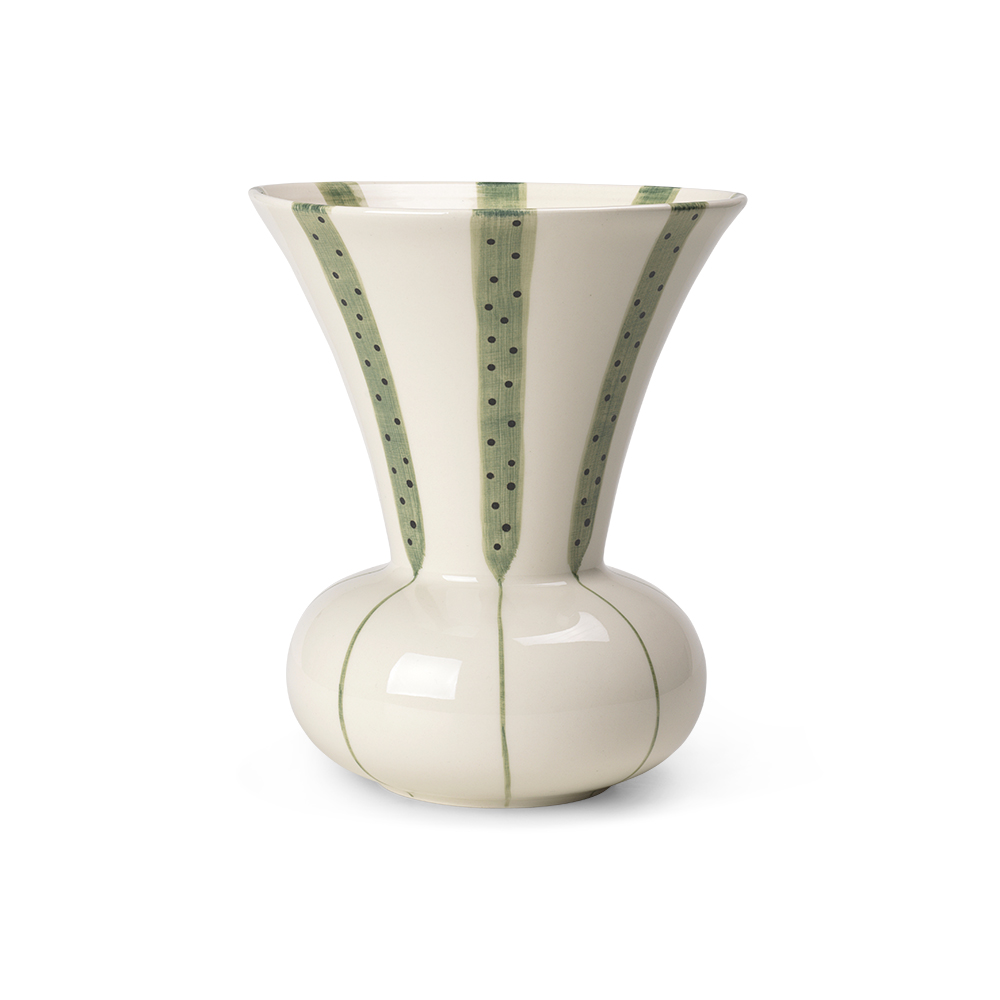 北歐櫥窗 Kähler Signature 標緻藝術花瓶(綠、H 20cm)