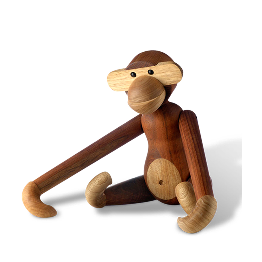 北歐櫥窗 Kay Bojesen Monkey Medium 木頭中猴(柚木)