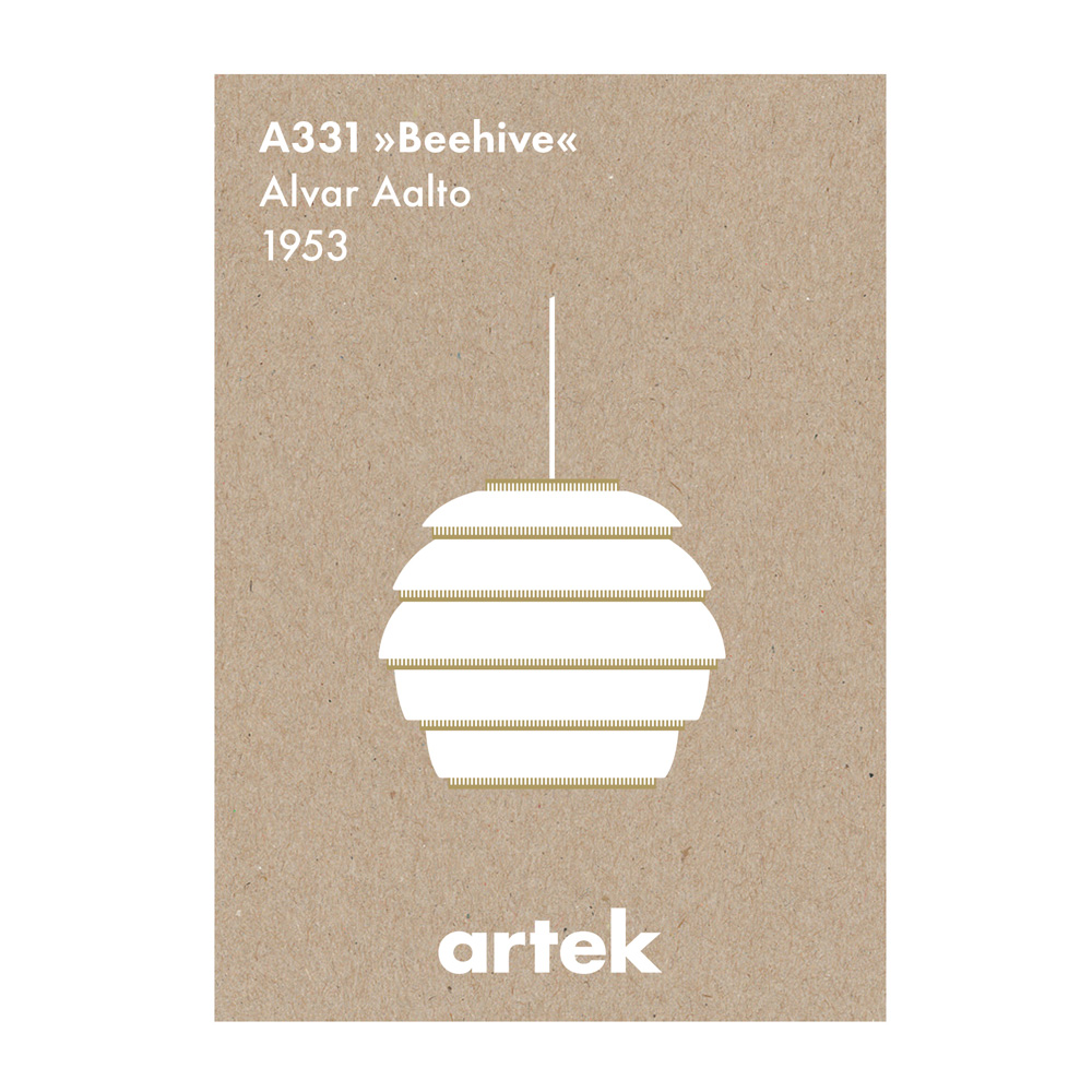 北歐櫥窗 Artek Icon Posters 經典設計海報(Beehive)