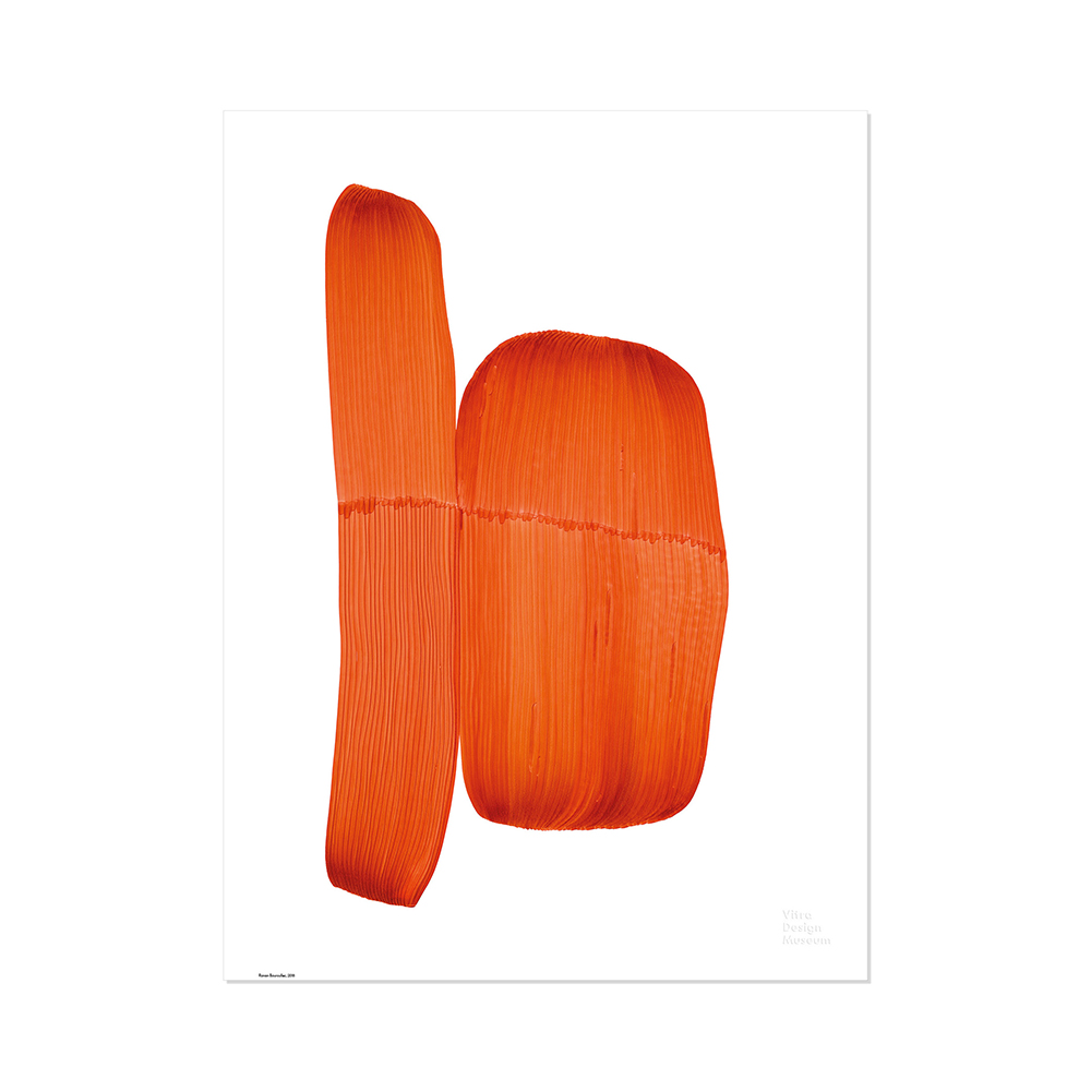 北歐櫥窗 Vitra Ronan Bouroullec 藝術海報(澄橘)