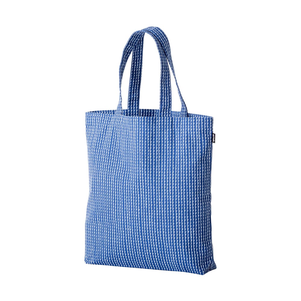 北歐櫥窗 Artek Rivi Canvas Bag 線條肩背手提袋（藍）