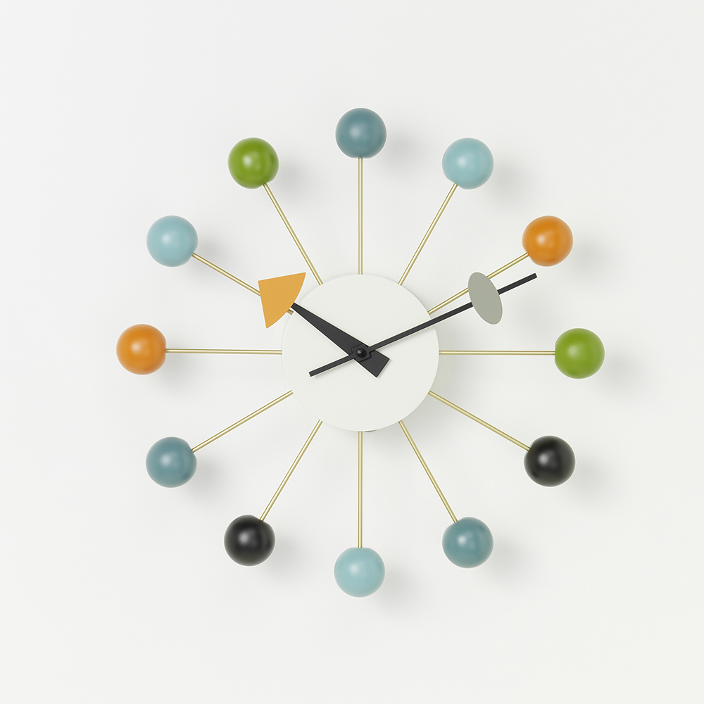 北歐櫥窗 Vitra Ball Clock 球星掛鐘(彩色)