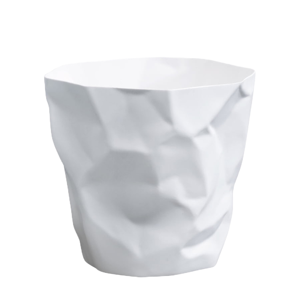 北歐櫥窗 Essey Bin Bin 皺皺垃圾桶（大、淨白）