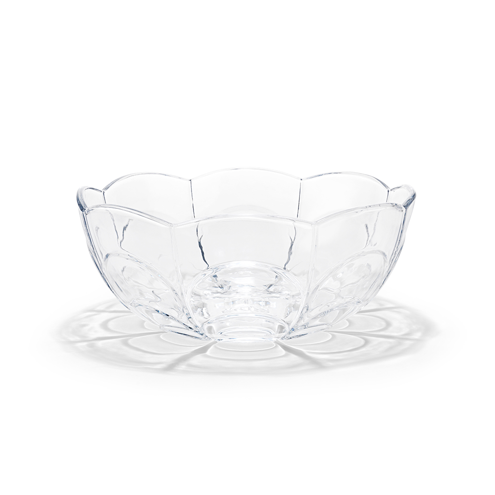 北歐櫥窗 Holmegaard Lily Bowl 花綻 分享餐碗/沙拉碗(Ø 23cm、清透)