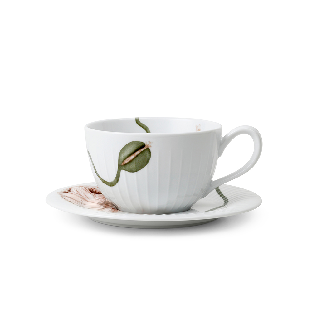 Kähler Hammershøi Poppy 罌粟茶杯盤組（380ml）