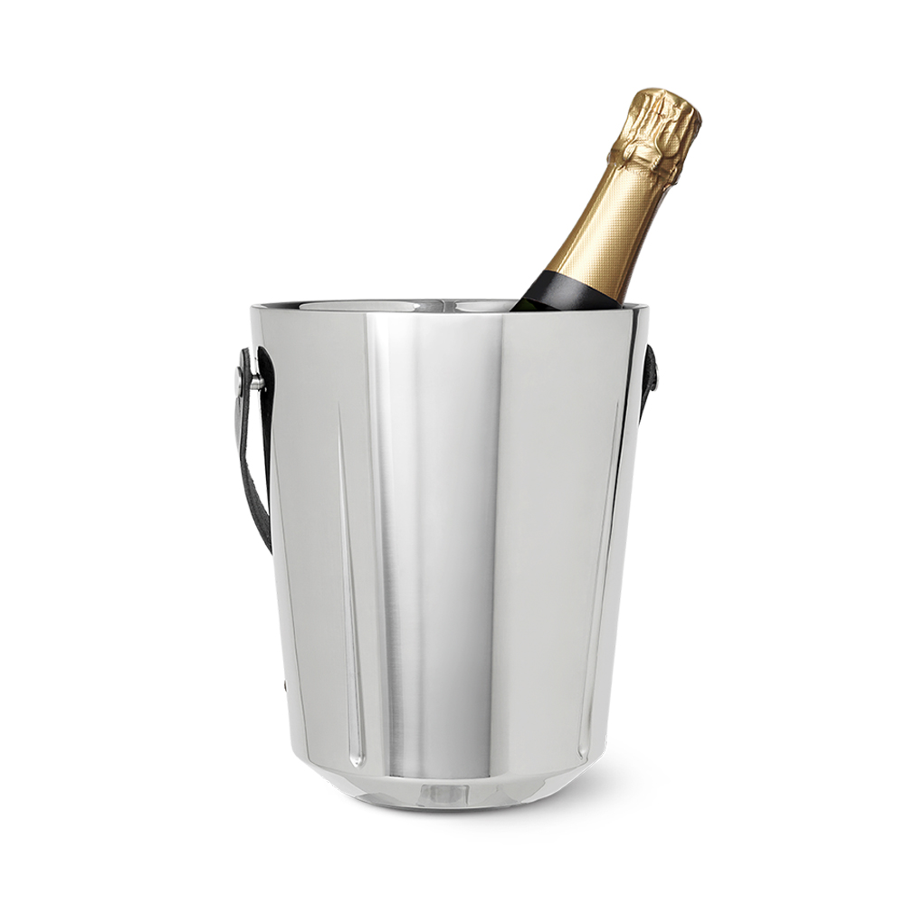 北歐櫥窗 Rosendahl Grand Cru Barware 冰酒桶(附皮革提把、原色鋼)