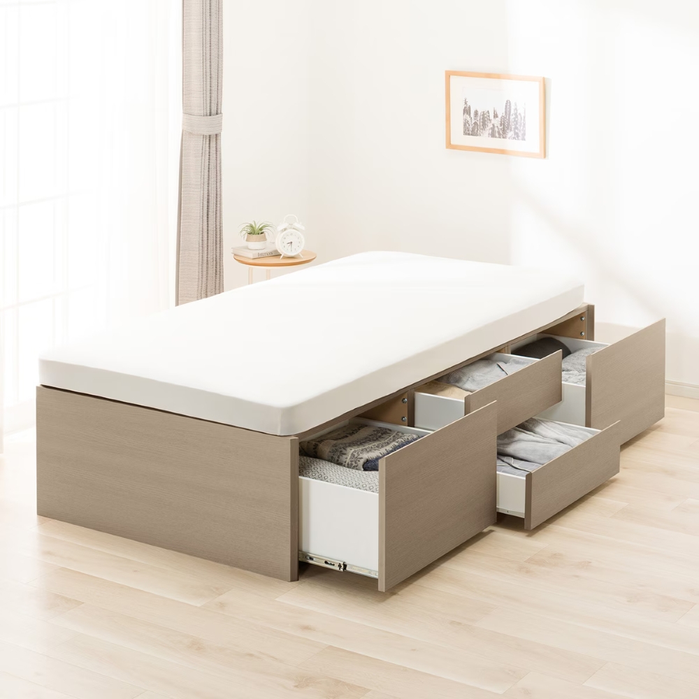 NITORI 宜得利家居 ◎單人床座 床架 無床頭 N-ZIO-HL BOX GW 40M