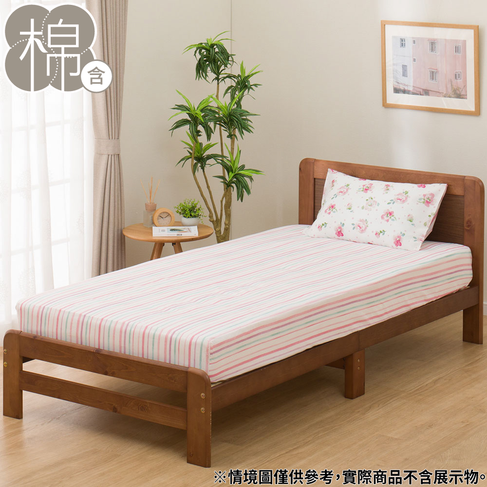 NITORI 宜得利家居 多種厚度對應床包 PT41 FLORAL 單人