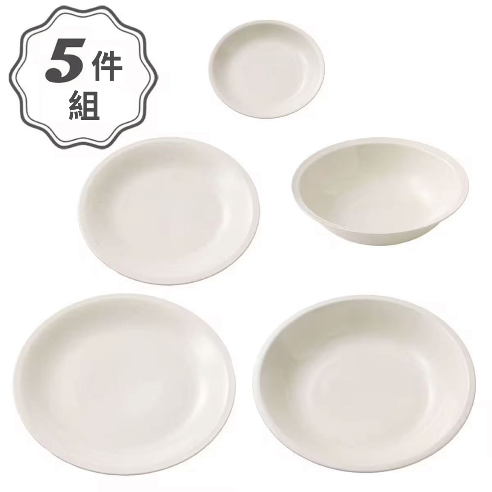 NITORI 宜得利家居 【DECO HOME商品】輕量餐具5件組 karu：ecle IV cDY1(DH)