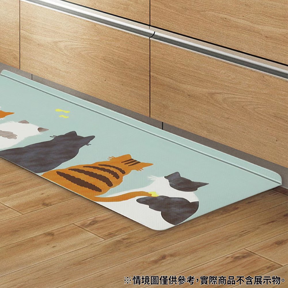 NITORI 宜得利家居 PVC廚房地墊 貓 CAT 50×180 JQ33