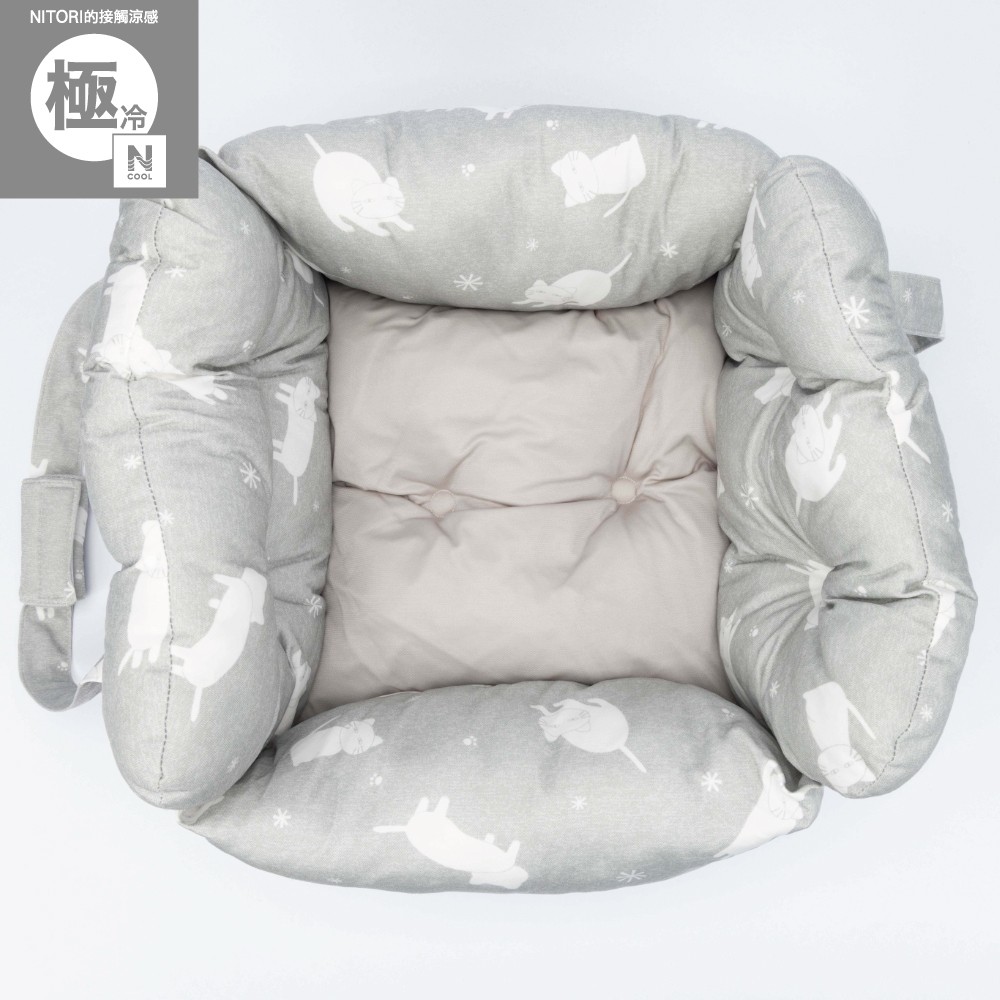 NITORI 宜得利家居 【DECO HOME商品】接觸涼感 車用寵物窩 寵物床 N COOL 極冷 白貓(DH)