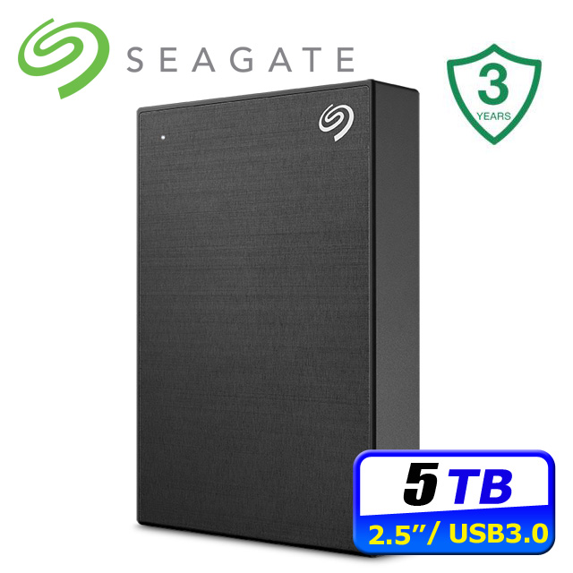 Seagate 希捷 One Touch 5TB 輕巧行動硬碟-極夜黑 (STKZ5000400)(其他規格)