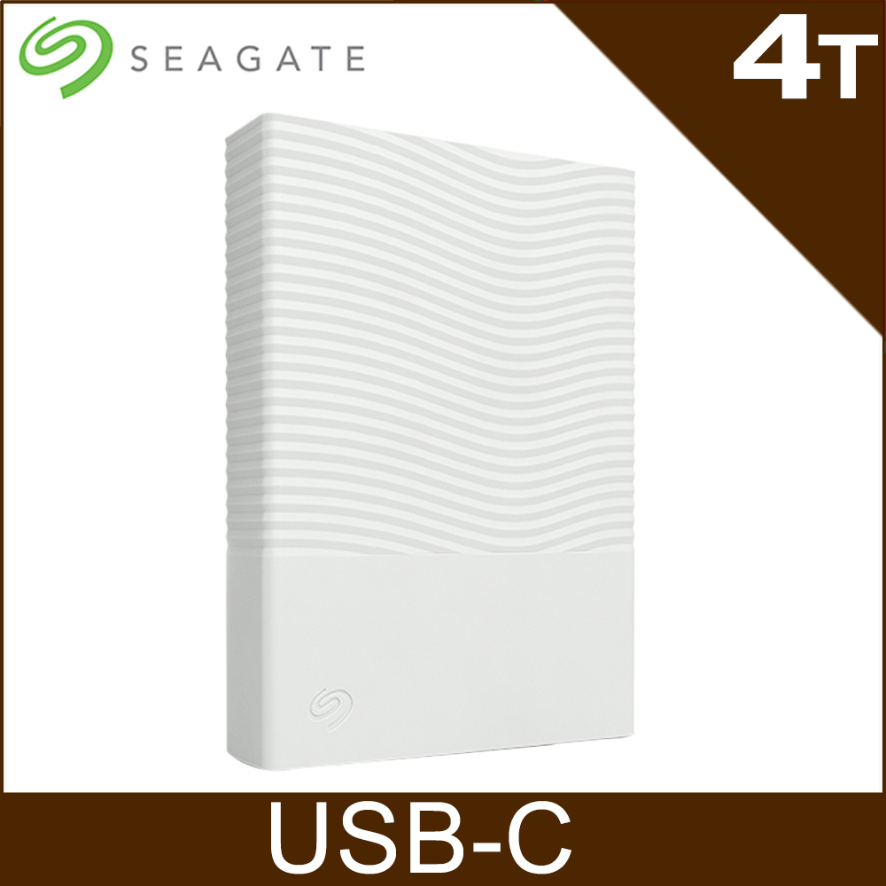 Seagate 希捷 One Touch USB-C 4TB 2.5 吋外接硬碟-月夜白(STNR4000420)