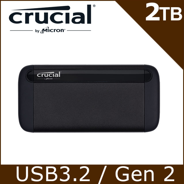 美光Micron Crucial X8 2TB 外接式SSD - PChome 24h購物