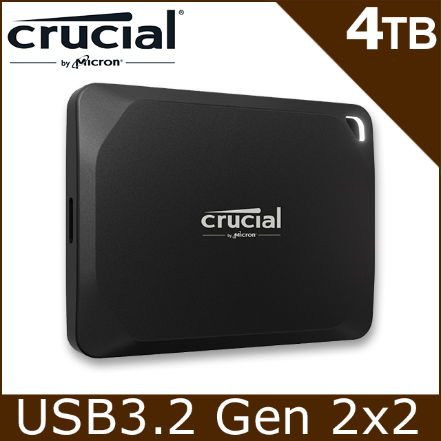 美光 Micron Crucial X10 Pro 4TB 外接式 SSD