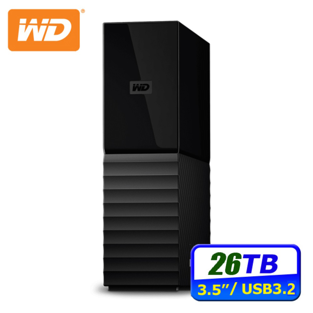 WD 威騰 My Book 26TB 3.5吋外接硬碟(WDBBGB0260HBK-SESN)